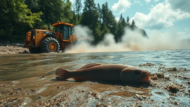 Extraction de sable en rivière : un danger silencieux pour la lamproie
