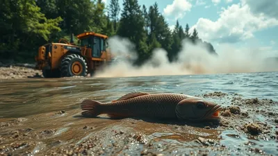 Extraction de sable en rivière : un danger silencieux pour la lamproie
