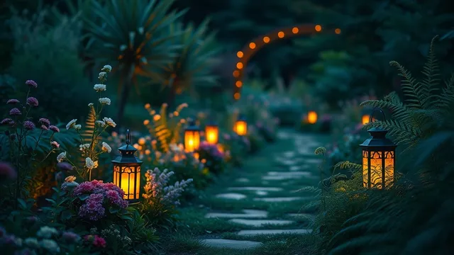 Jardin lampadaire naturel : préserver la biodiversité nocturne