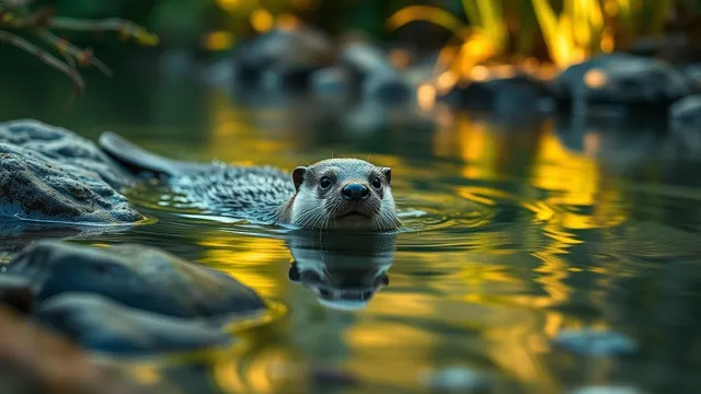 Accueillir la loutre de rivière dans votre jardin : guide pour une cohabitation réussie