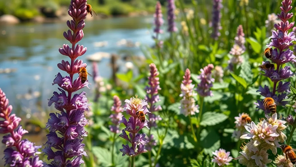 Plantes mellifères de berge : aménagez un refuge pour pollinisateurs au bord de l'eau